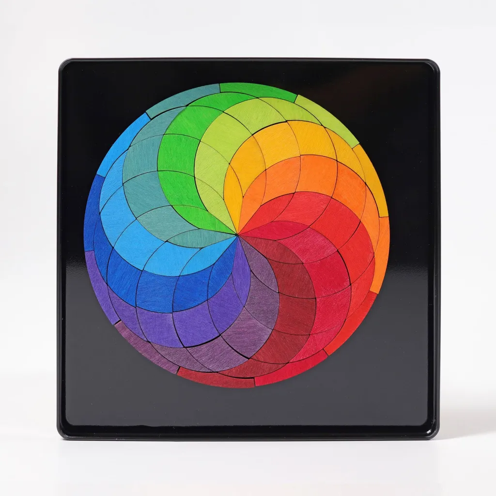 Grimm's Giochi E Puzzle Magnetici | Loose Parts | Mini Puzzle Magnetico Spirale Arcobaleno
