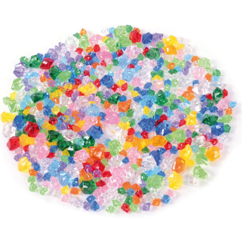 Eduplay Pannelli Luminosi | Loose Parts | Mix di Diamanti in Acrilico - 500gr -