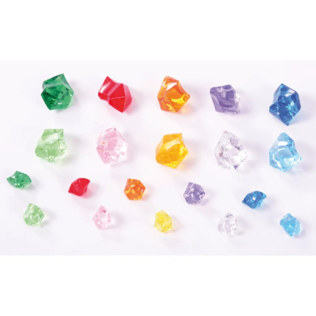 Eduplay Pannelli Luminosi | Loose Parts | Mix di Diamanti in Acrilico - 500gr -