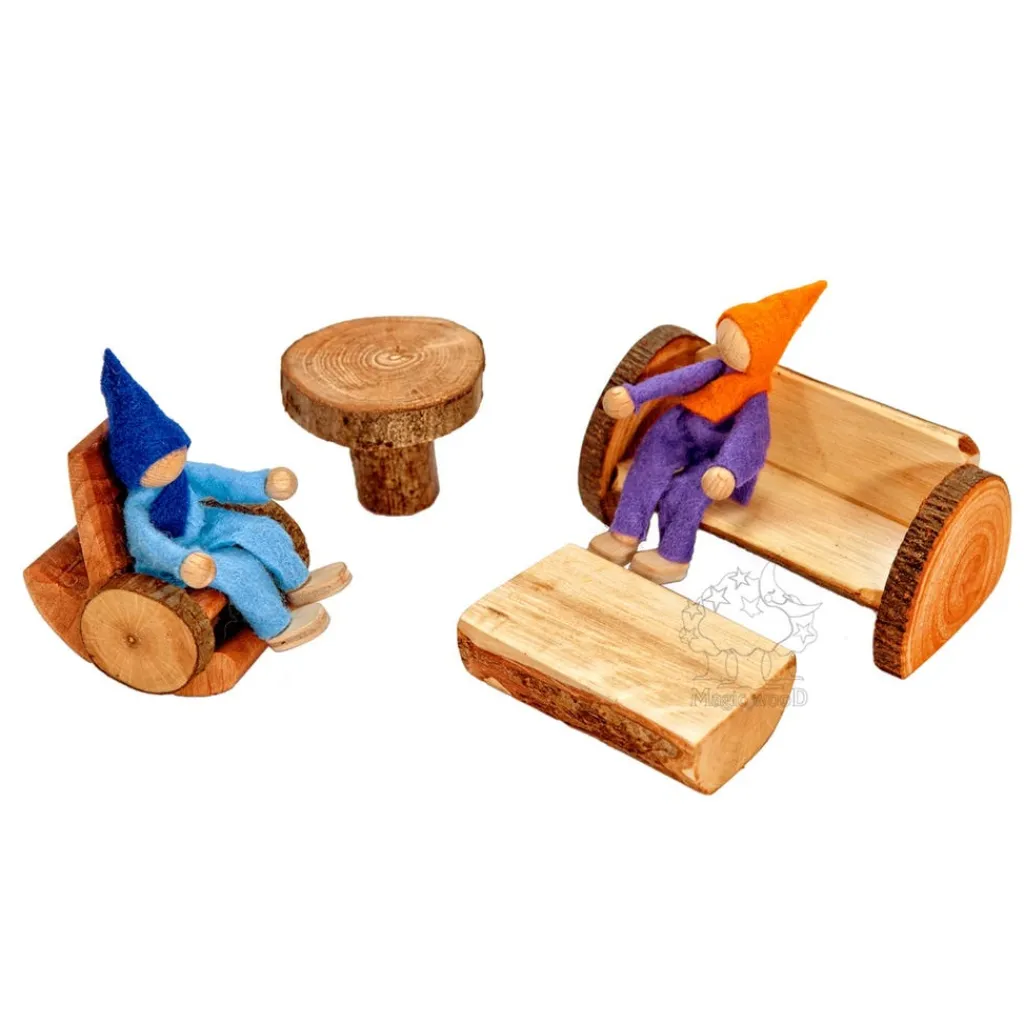 Magic Wood Case Giocattolo E Ambientazioni | Mobili per Casa delle Bambole - Salone -
