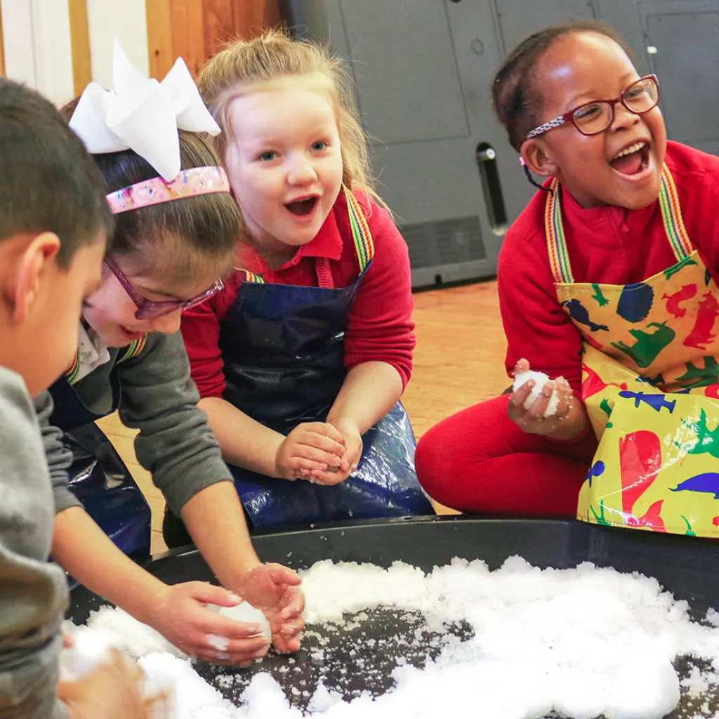Zimpli Kids Pannelli Luminosi | Artico | Neve finta sensoriale Snoball Play