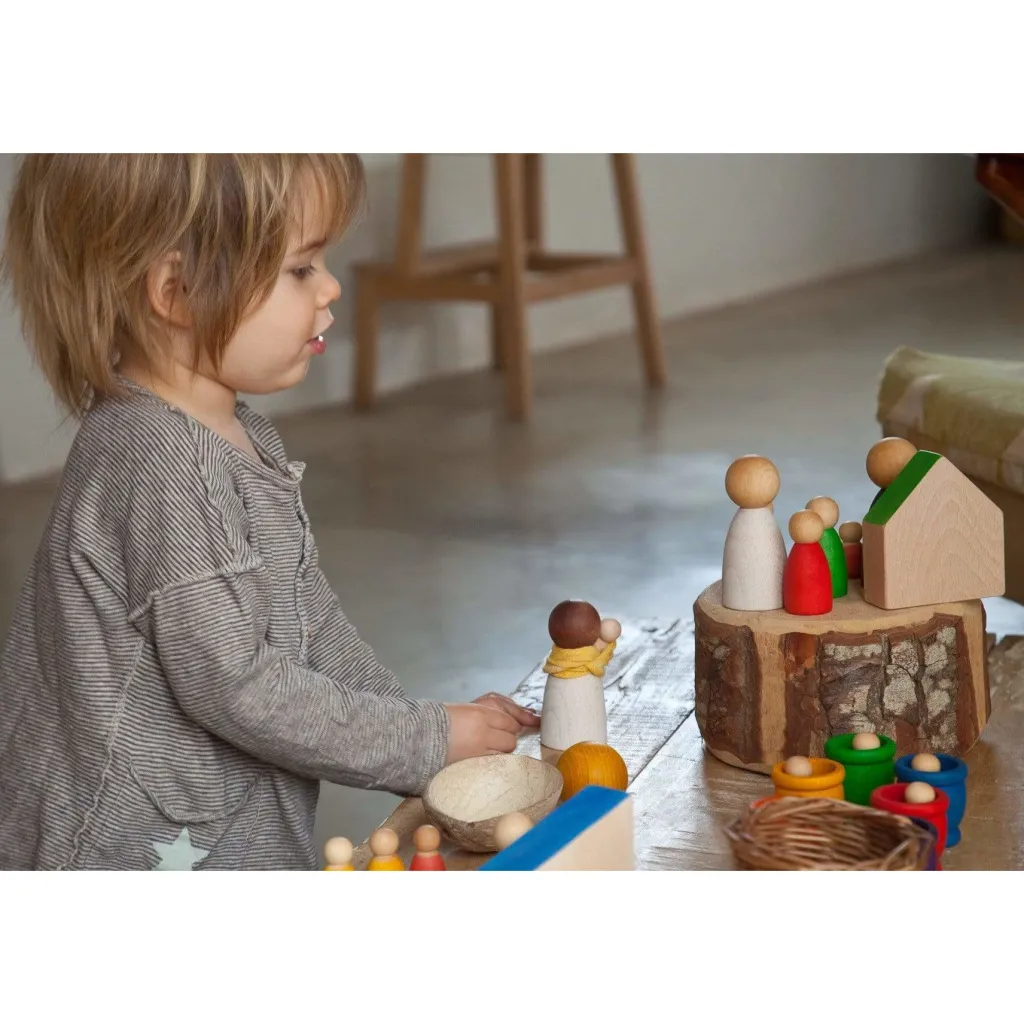 Grapat Pegdolls E Personaggi | Nins adulti in legno scuro
