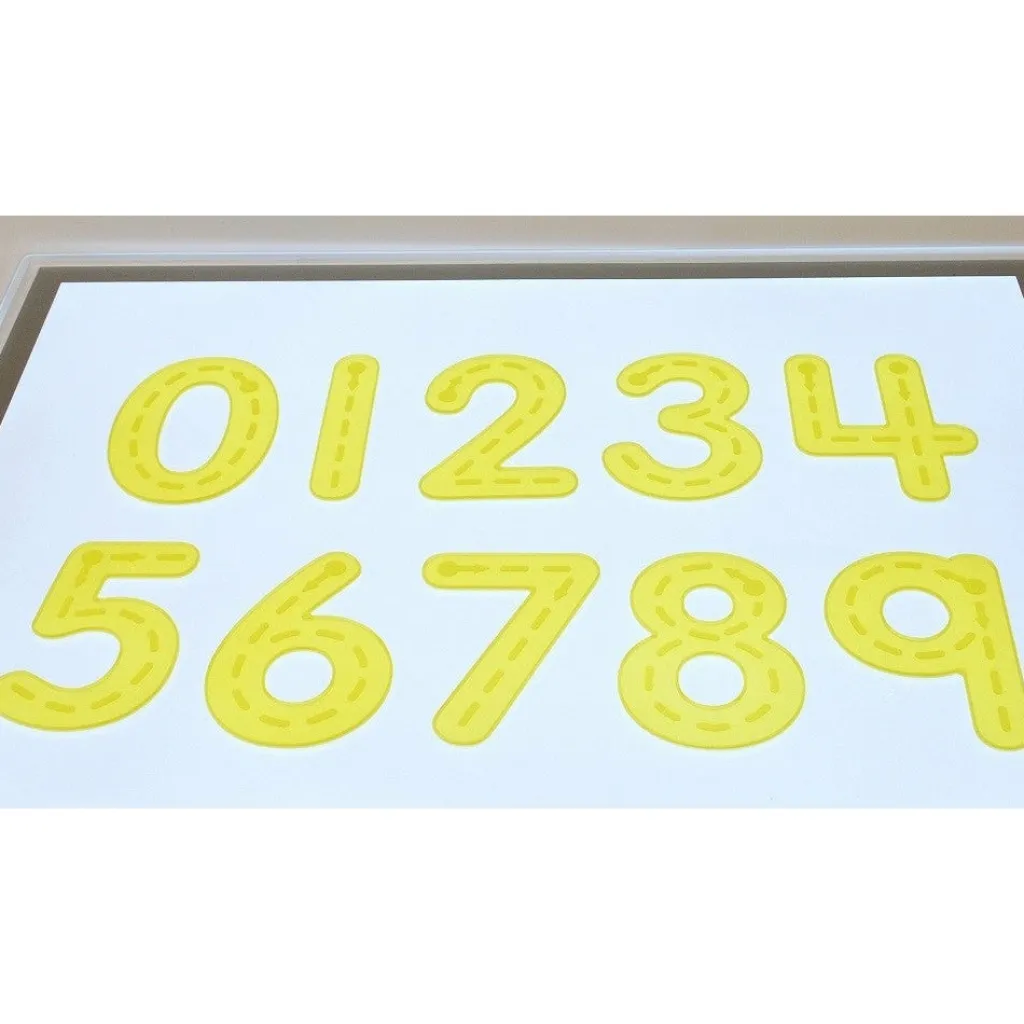 Tickit Pannelli Luminosi | Numeri gialli in silicone Silishapes