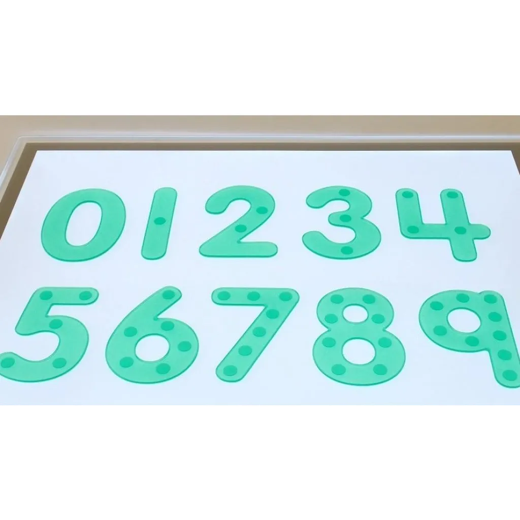 Tickit Pannelli Luminosi | Numeri verdi in silicone Silishapes