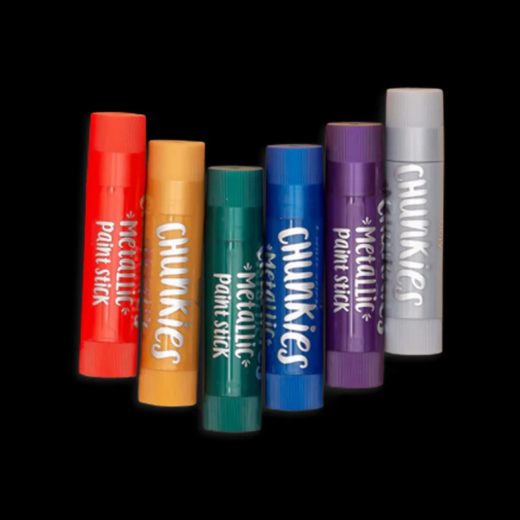 Ooly Disegno E Pittura | Pastelli di Tempera Solida Chunkies Paint Sticks - Metallici-  