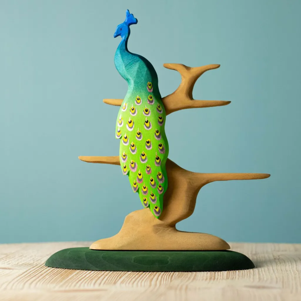 Bumbutoys Pasqua | Primavera | Pavone in legno