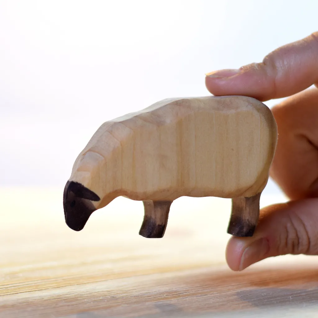 Bumbutoys Pasqua | Primavera | Pecora al pascolo in legno