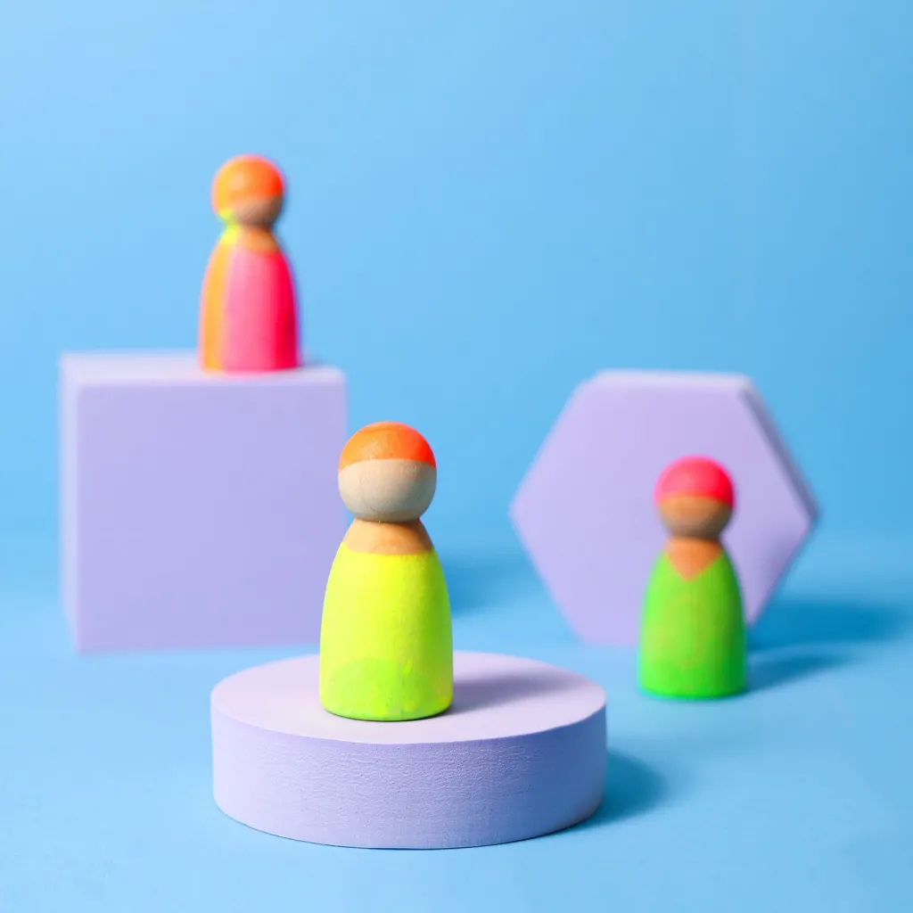 Grimm's Pegdolls E Personaggi | Peg dolls Amici Neon Mix