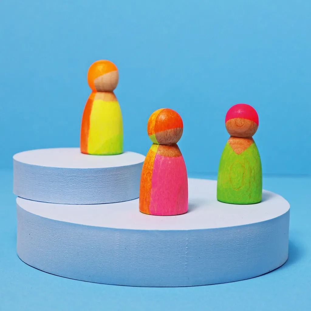 Grimm's Pegdolls E Personaggi | Peg dolls Amici Neon Mix