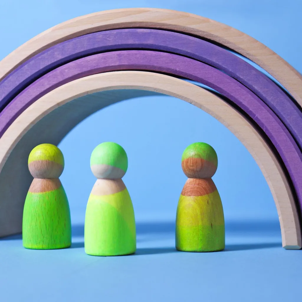 Grimm's Pegdolls E Personaggi | Peg dolls Amici Neon Verdi