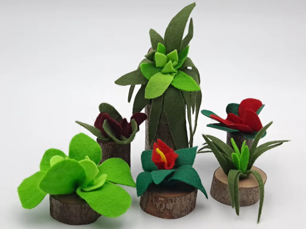 Magic Wood Case Giocattolo E Ambientazioni | Piante per Minimondi - Vegan Friendly -