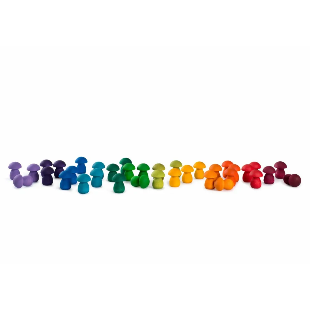 Grapat Mandala Grapat | Loose Parts | Piccoli Funghi Arcobaleno Mandala