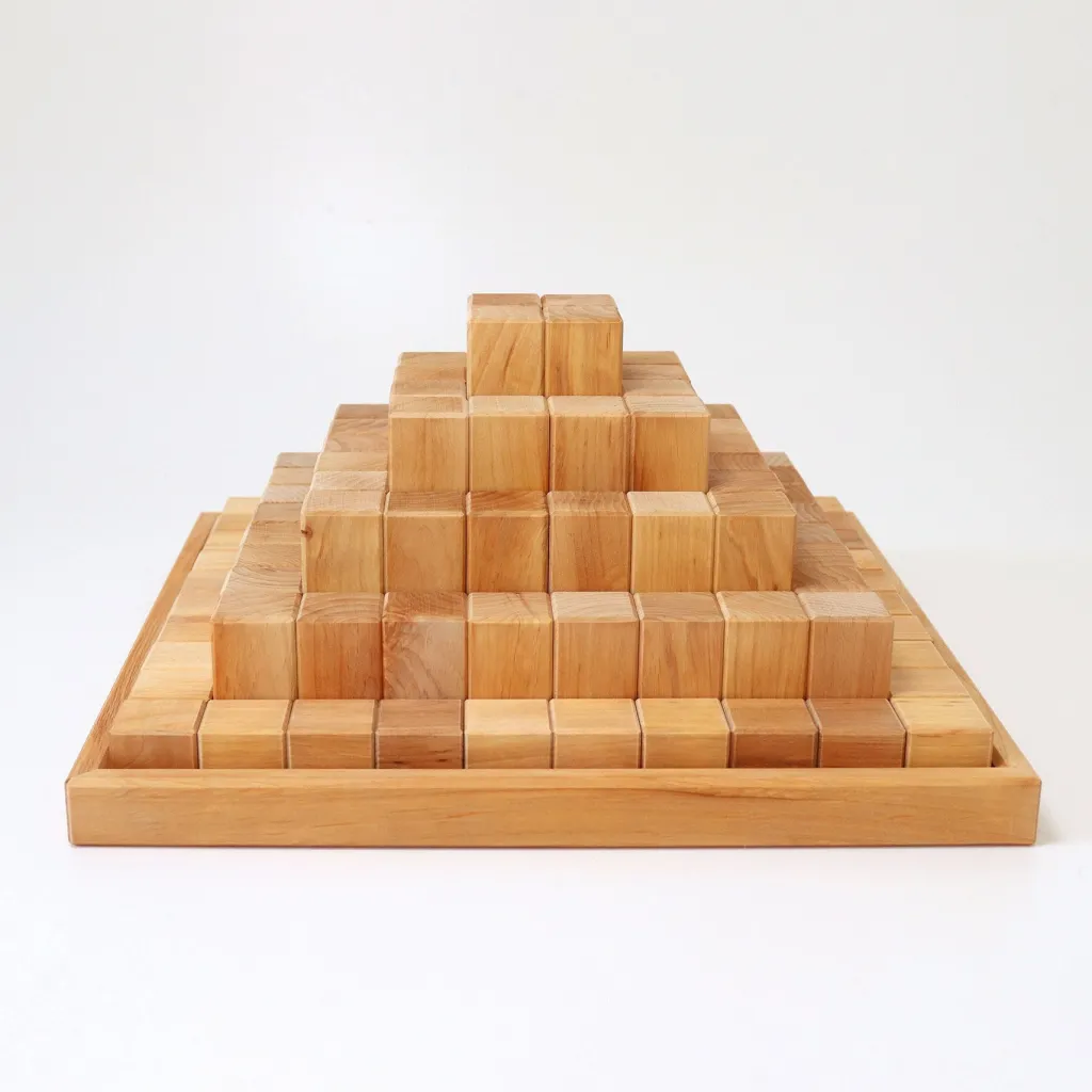 Grimm's Costruzioni In Legno | Loose Parts | Piramide a Gradini Gigante - Naturale -