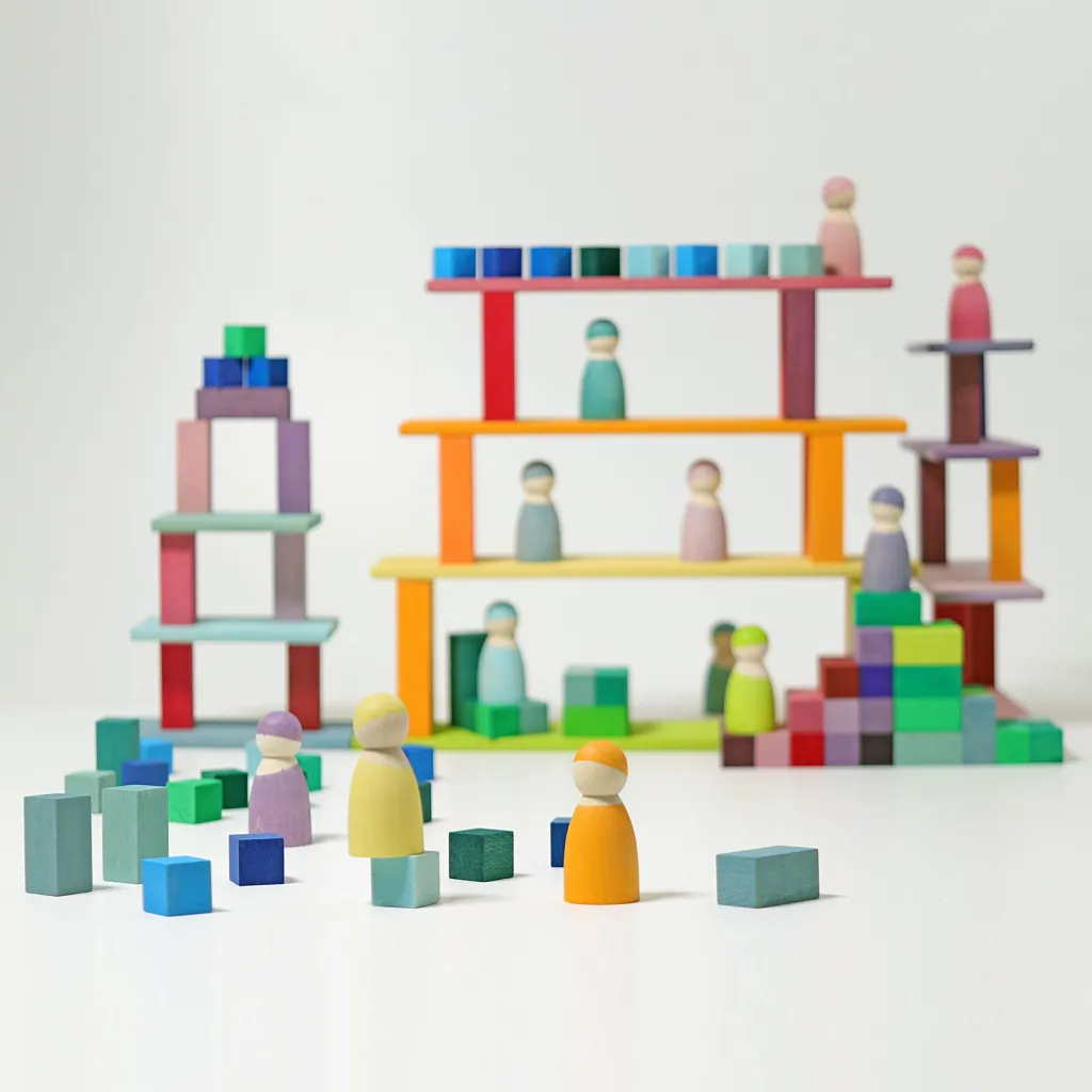 Grimm's Costruzioni In Legno | Loose Parts | Piramide a Gradini Piccola