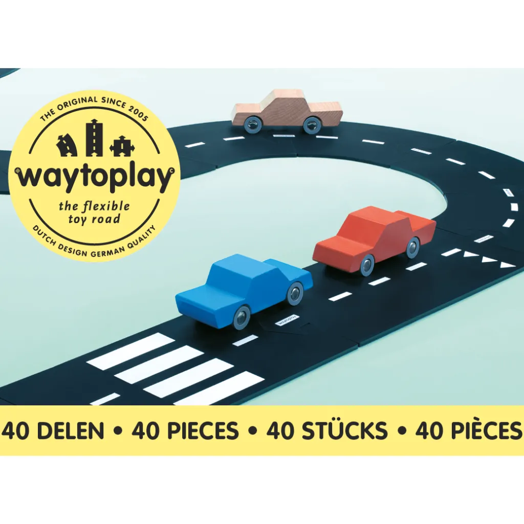 Waytoplay Outdoor E Natura | Veicoli E Piste | Pista Flessibile King of the Road
