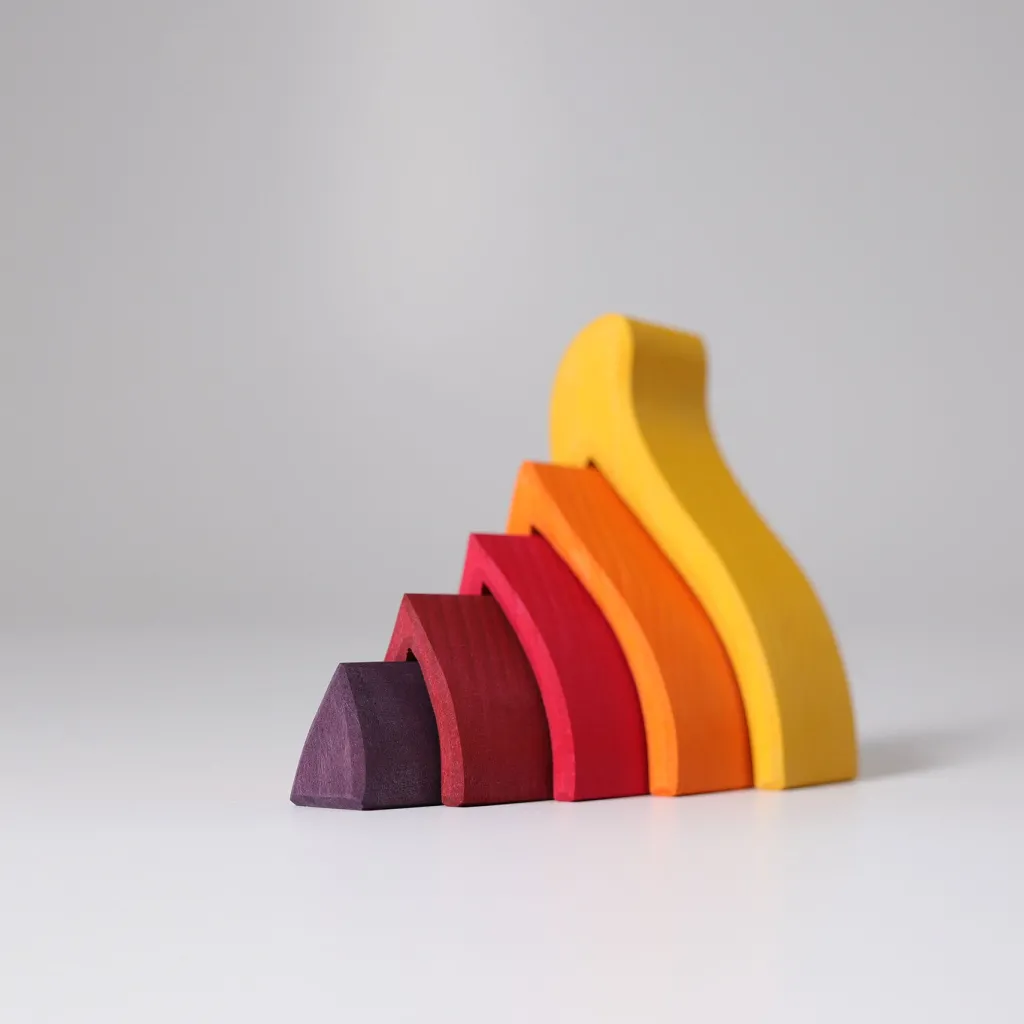 Grimm's Costruzioni In Legno | Loose Parts | Puzzle Fuoco Mini