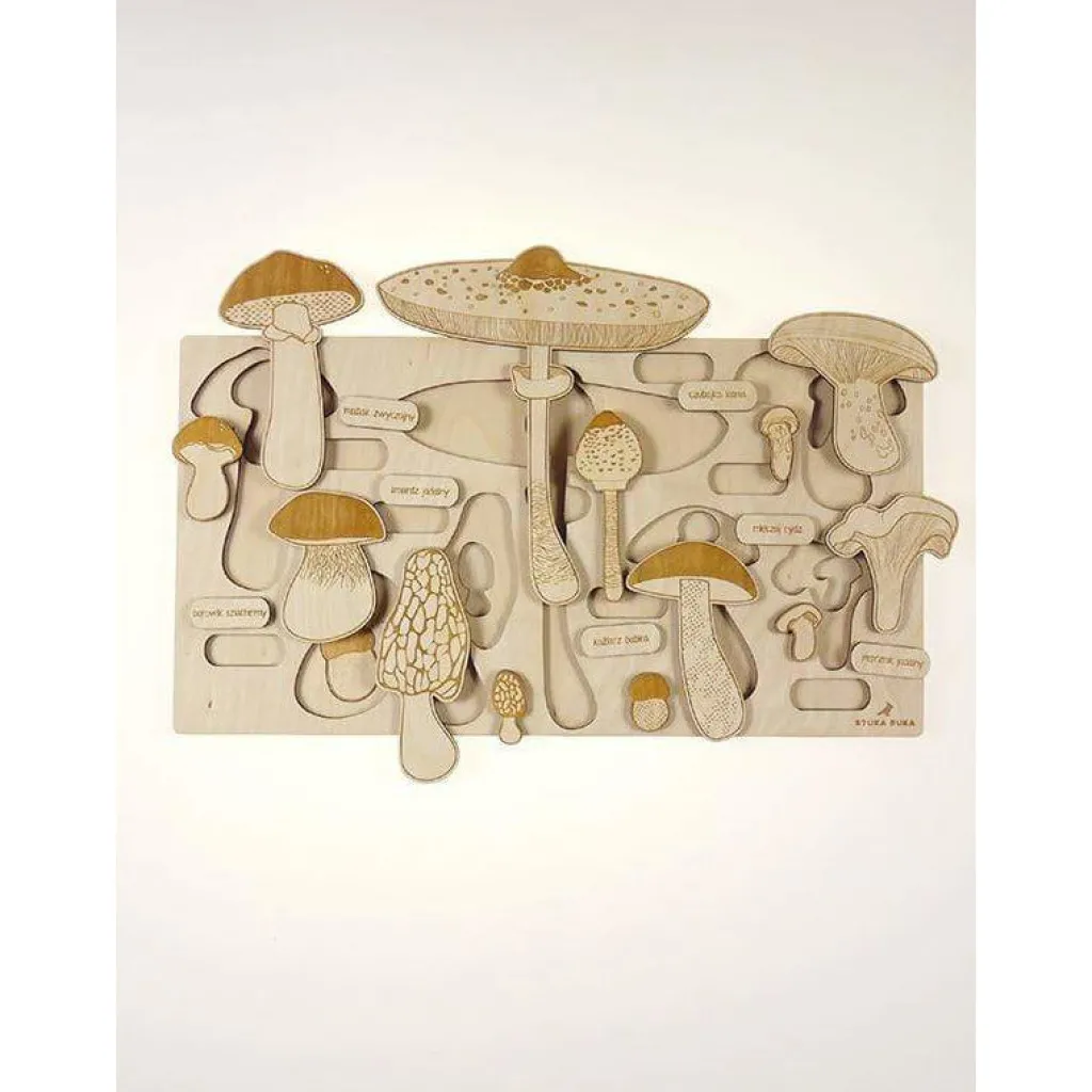 Stuka Puka Autunno | Puzzle | Puzzle in legno Funghi