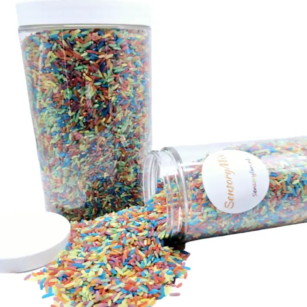 SensoryFun Basi Sensoriali | Riso sensoriale Mix Arcobaleno