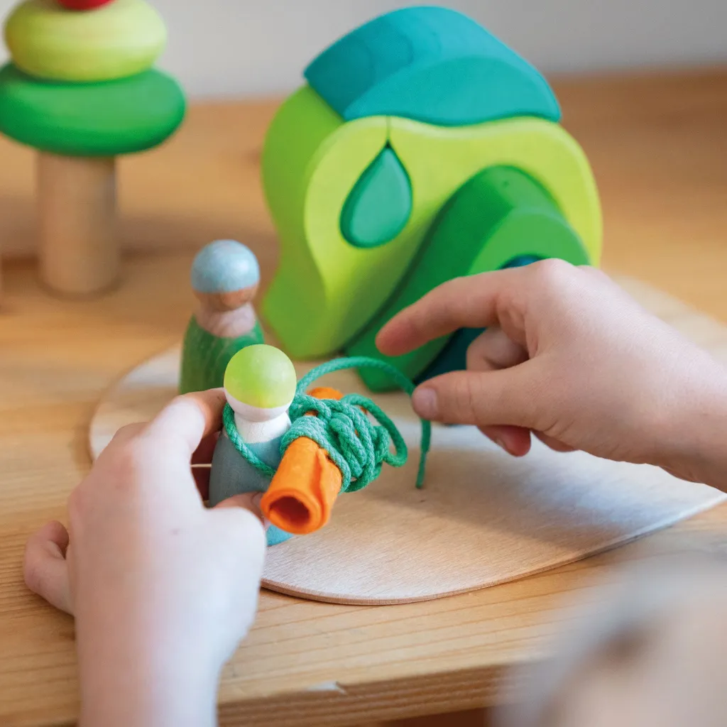 Grimm's Loose Parts | Case Giocattolo E Ambientazioni | Set Mini Mondo "In the woods"-