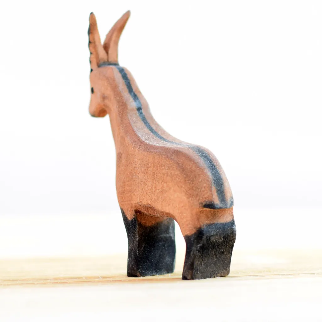Bumbutoys Autunno | Animali In Legno | Stambecco in legno