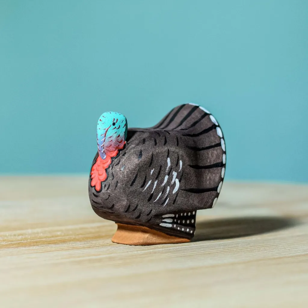 Bumbutoys Animali In Legno | Tacchino in legno