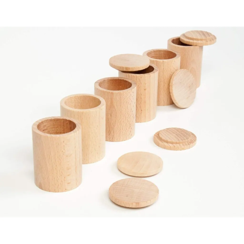 Grapat Utensili | Tazze con coperchio in legno naturale