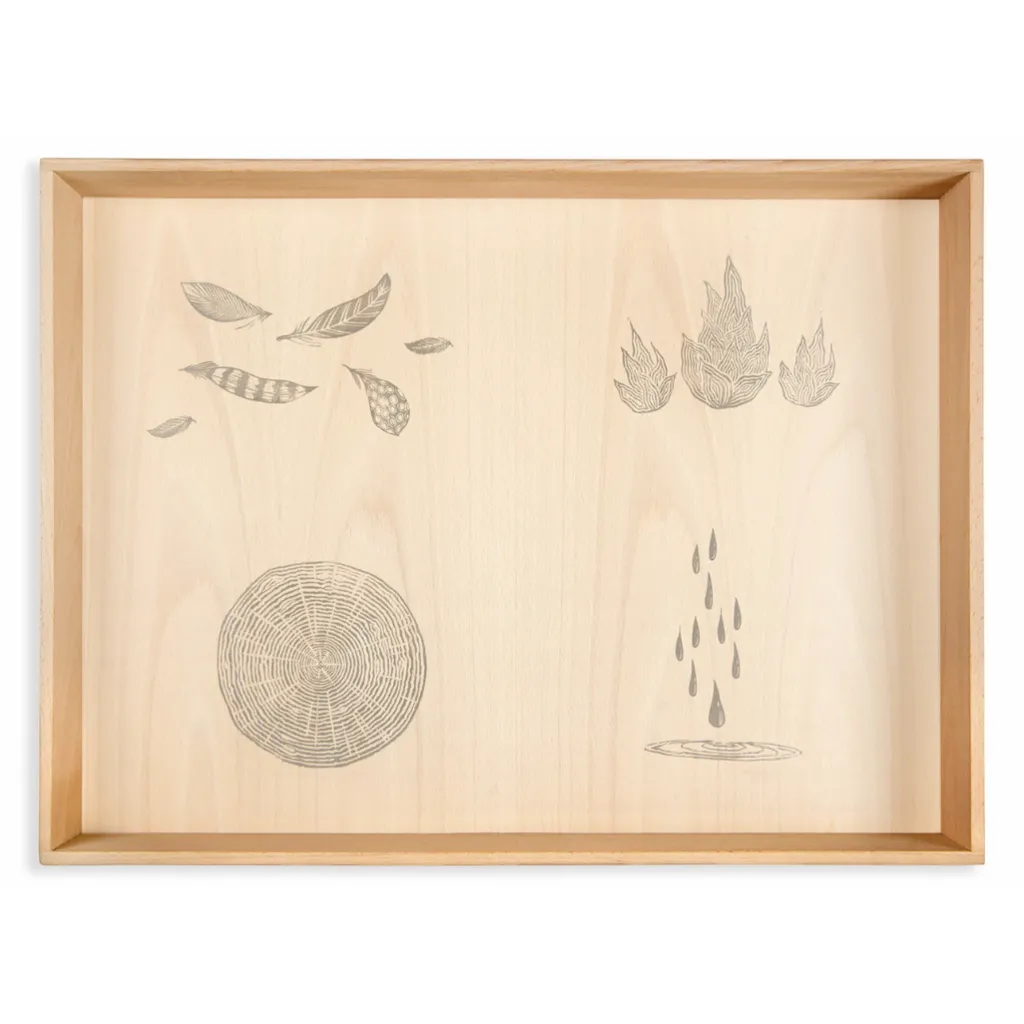 Grapat Loose Parts | Accessori | Vassoio Play Box in legno naturale
